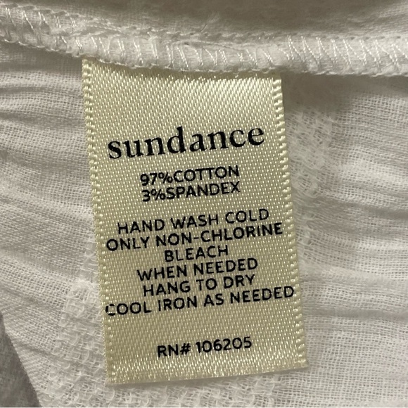 SUNDANCE NWOT Cloud Nine Blouse Top in White - Picture 6 of 6